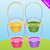 Easter Frill Wicker Basket