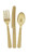 Reusable Gold Assorted Cutlery