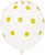 6 Per Pack Gold Dots Balloons
