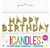 Gold Happy Letter Pick Birthday Candles, Set of 13