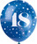 Blue Number 18 Latex Happy Birthday Balloons (30cm) Pack of 5