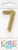 Gold Number 7 Birthday Candle
