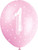 Pink Number 1 Latex Happy Birthday Balloons (30cm) Pack of 5