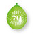 Green Happy 70th Birthday Balloons