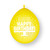 Yellow Happy Birthday Balloons