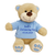Personalised Embroidery Large Blue Christening Teddy
