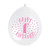 Pink & White 1st Balloons