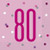 Pink Dot Glitz 80th Napkins