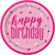 Pink Dots Birthday Plates
