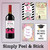 Personalised Girl Christening Wine Label Instructions