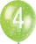 Assorted Colour Number 4 Latex Happy Birthday Balloons (30cm) Pack of 5 - Perfect for Birthdays & Special Occasions