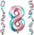 Rainbow Number 8 Balloon