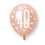 Rose Gold 40th Balloons