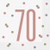 Rose Gold 70th Napkins