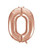 Rose Gold Number 0 Balloon
