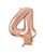 Rose Gold Number 4 Balloon