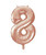 Rose Gold Number 8 Balloon