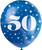 Blue Age 50 Latex Birthday Balloons - Pack of 5