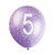 5th Birthday Balloons | Purple Color Number 5 Latex Balloons (30cm) Pack of 5 - Perfect for Birthdays & Special Occasions