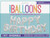 Silver Birthday Balloon Banner