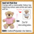 Personalised Embroidery Girls Communion Teddy size guide