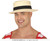 Straw Boater Hat Front