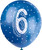 Blue Number 6 Latex Balloons (30cm) Pack of 5