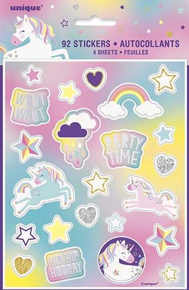 Unicorn Party Stickers