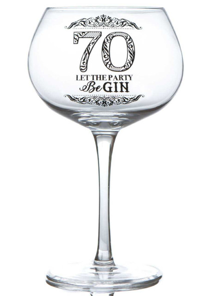 70th Gin Glass