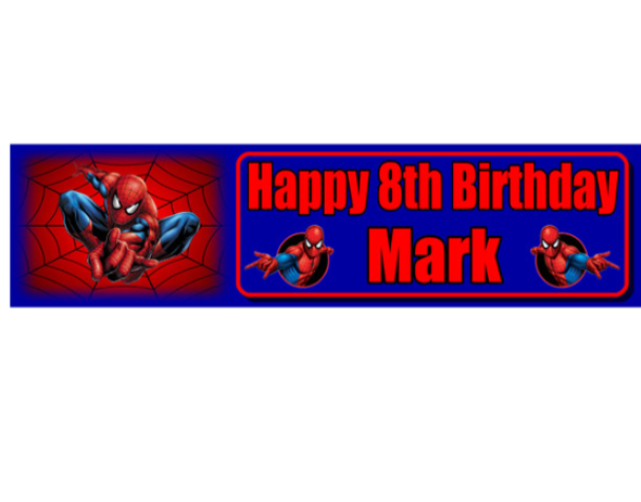 Personalised Spider Banner