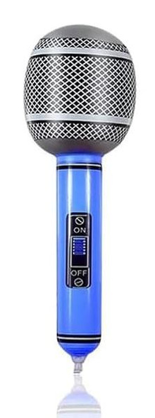 Blue Inflatable Microphone