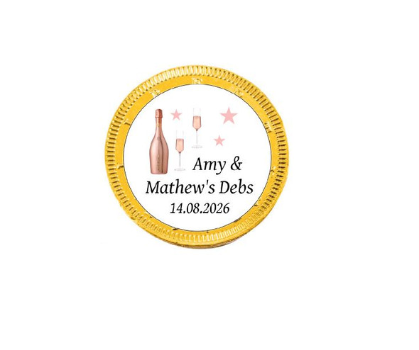 Personalised Pack Debs Chocolate Coins (15 Pack)