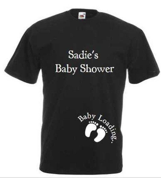 Baby Shower Black T-Shirt