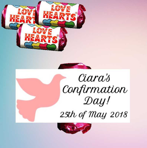 Personalised Confirmation Loveheart (9 Pack)