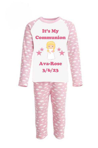 Personalised Communion Girl Pyjamas
