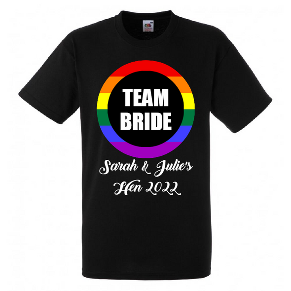 Personalised Team Brides T-Shirt
