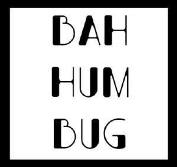 Personalised Bah Hum Bug Bottle Labels (6 Pack)