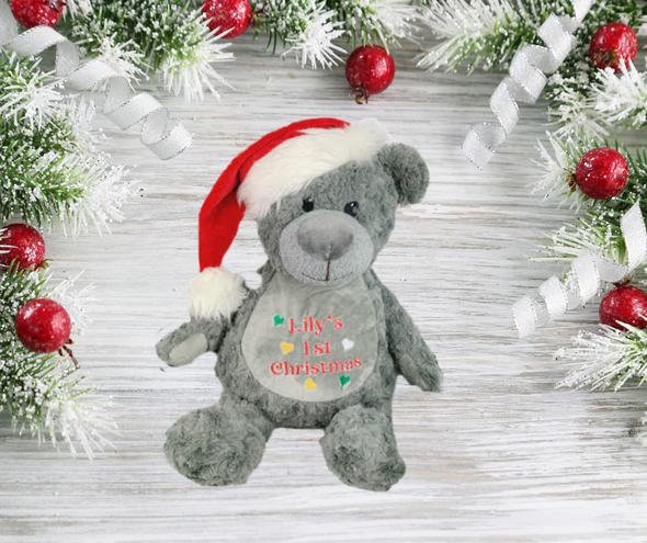 Personalised Embroidery Christmas Teddy