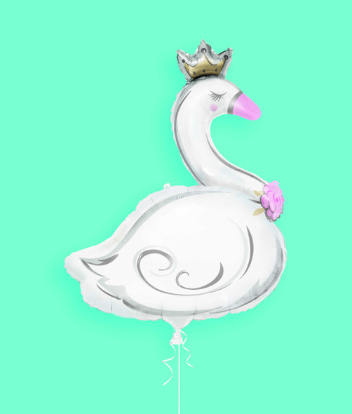 Lovely Swan Supershape Foil Balloon