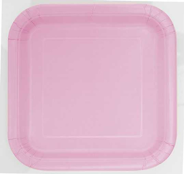 Pastel Pink Dessert Plates (16 Pack)