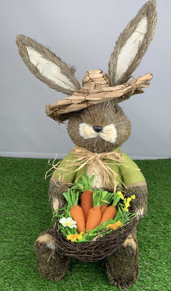 Sitting Bunny Rabbit Boy Decoration