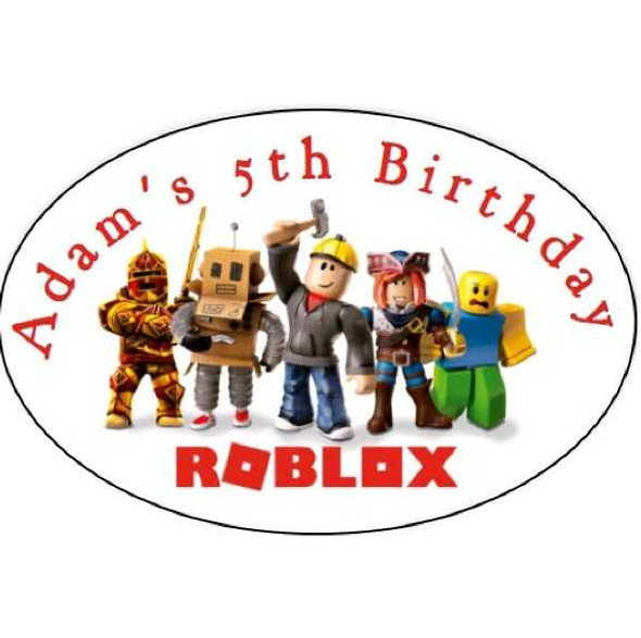 Personalised Roblox Bag Labels (8 Pack)