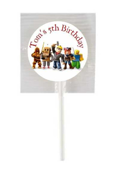 Personalised Roblox Lollipops (15 Pack)