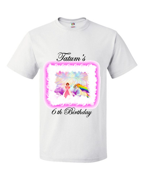 Personalised Princess Unicorn T-Shirt