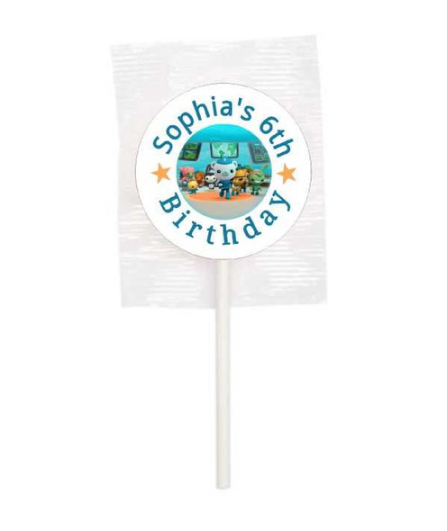 Personalised Octonauts Lollipops (15 Pack)