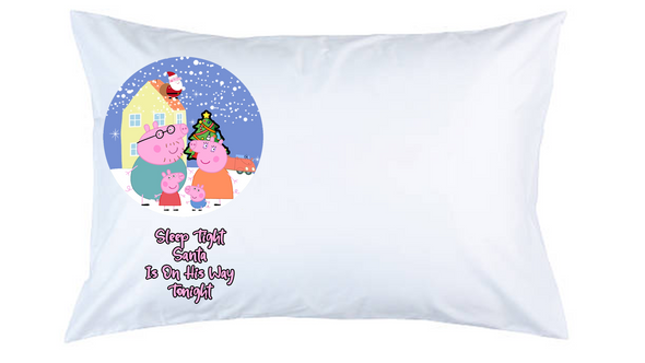 Pepa Pig Christmas Pillow Case