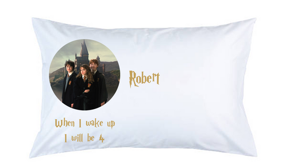 Personalised Wizard Pillow Case