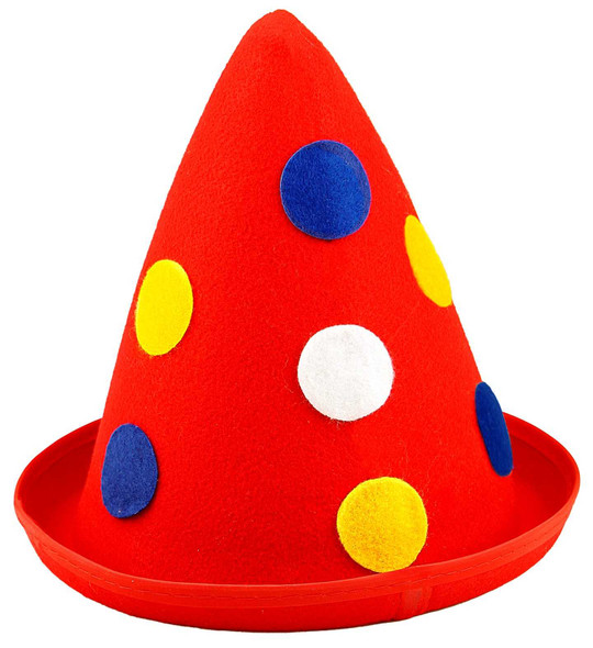 Red Cone Clown Hat