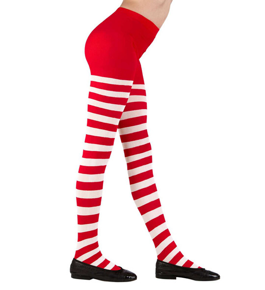 Childs Red & White Tights