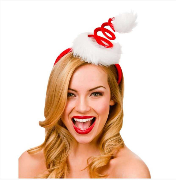 Spiral Santa Hat Headband